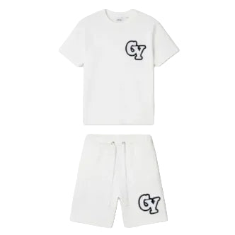 chenille varsity Set White