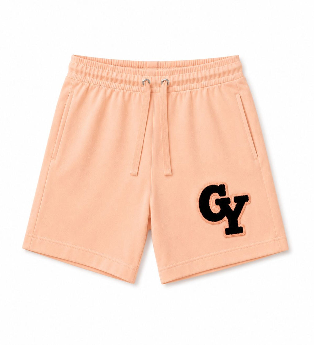 chenille varsity Set pastel peach
